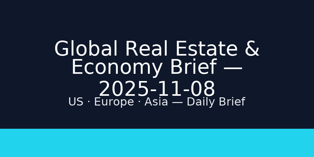 Global Real Estate & Economy Brief — 2025-11-08