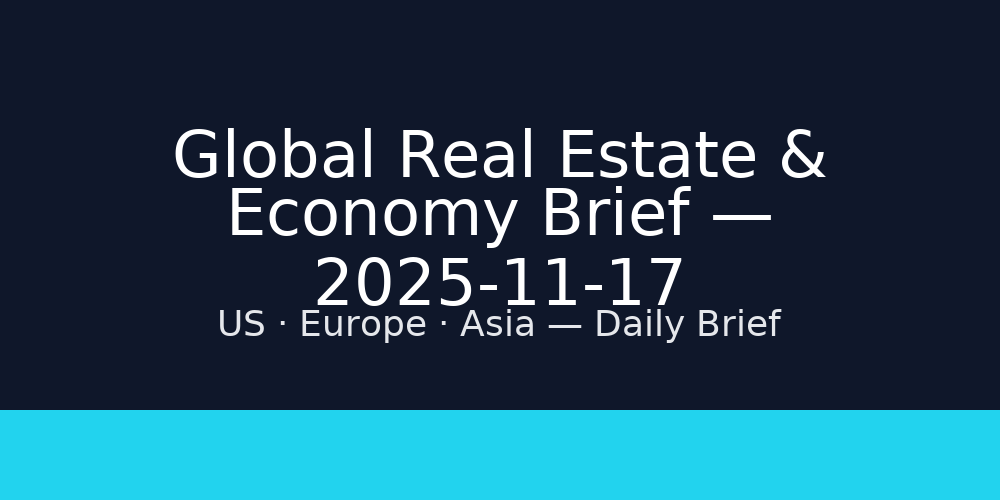 Global Real Estate & Economy Brief — 2025-11-17