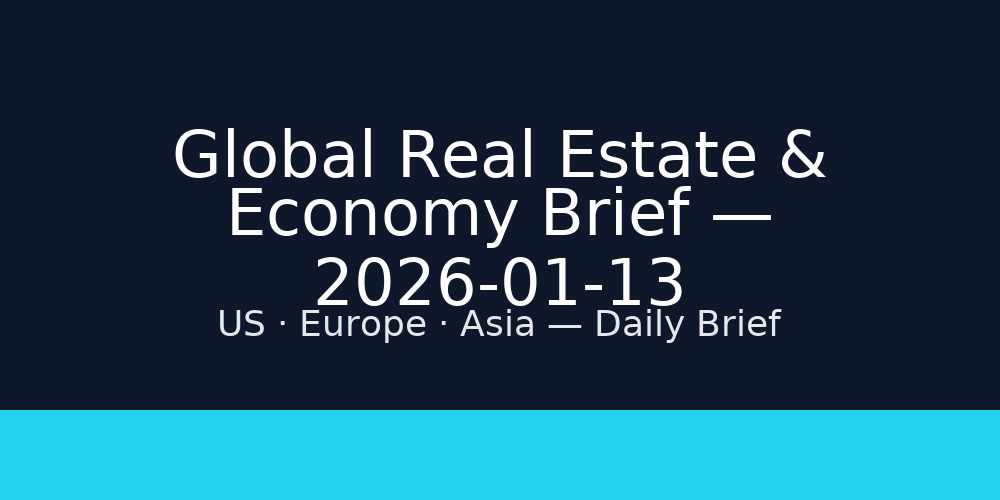 Global Real Estate & Economy Brief — 2026-01-13