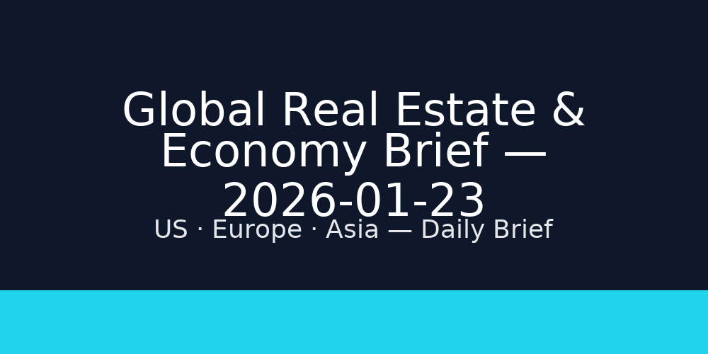 Global Real Estate & Economy Brief — 2026-01-23
