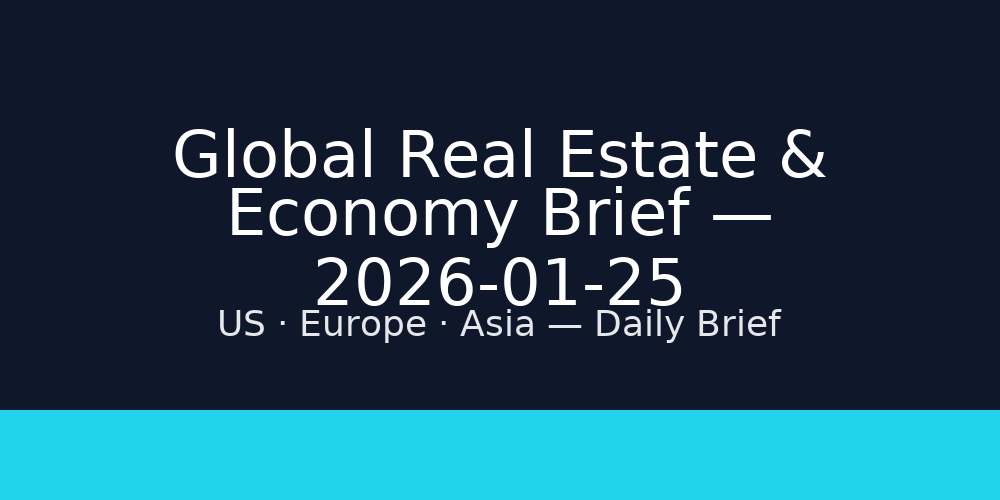 Global Real Estate & Economy Brief — 2026-01-25