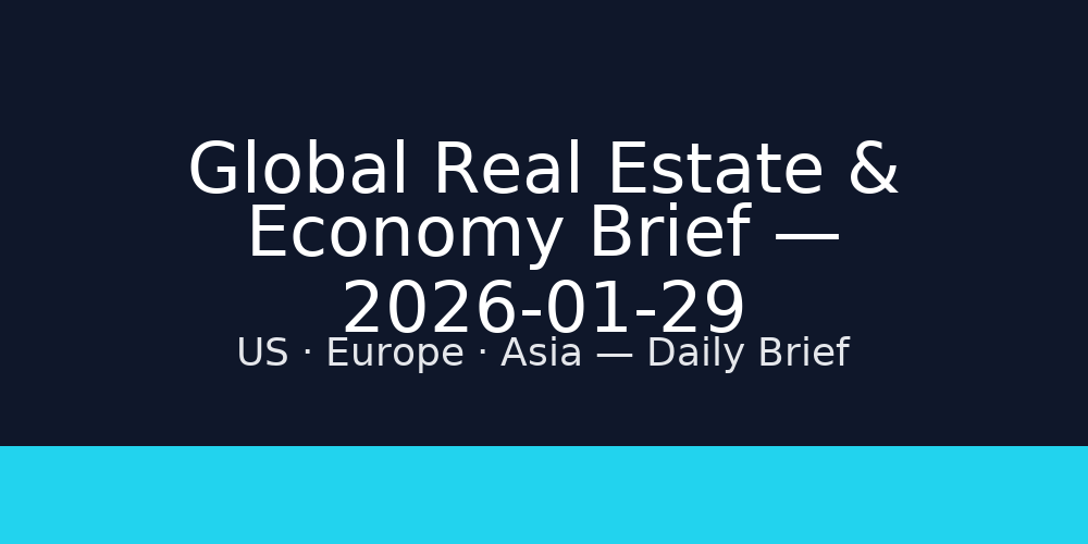 Global Real Estate & Economy Brief — 2026-01-29