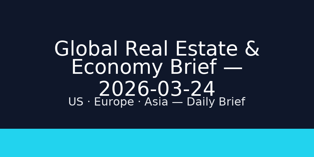 Global Real Estate & Economy Brief — 2026-03-24