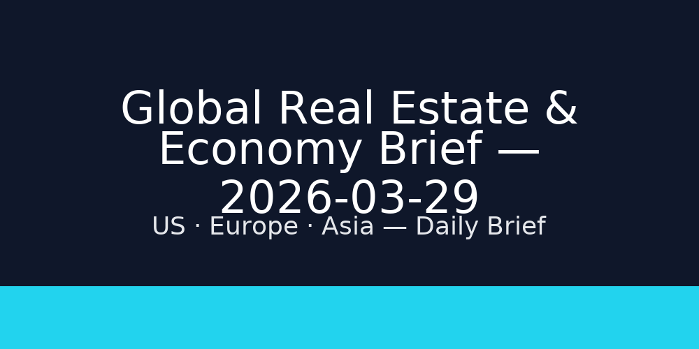 Global Real Estate & Economy Brief — 2026-03-29