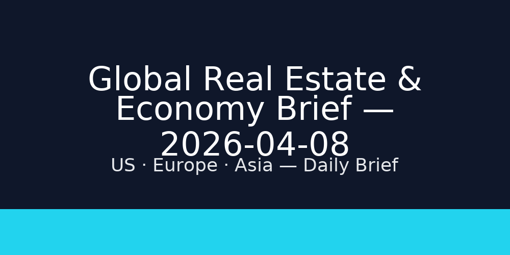 Global Real Estate & Economy Brief — 2026-04-08